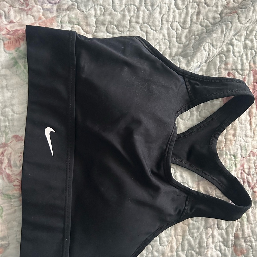 Nike Black and White Athletic Bra